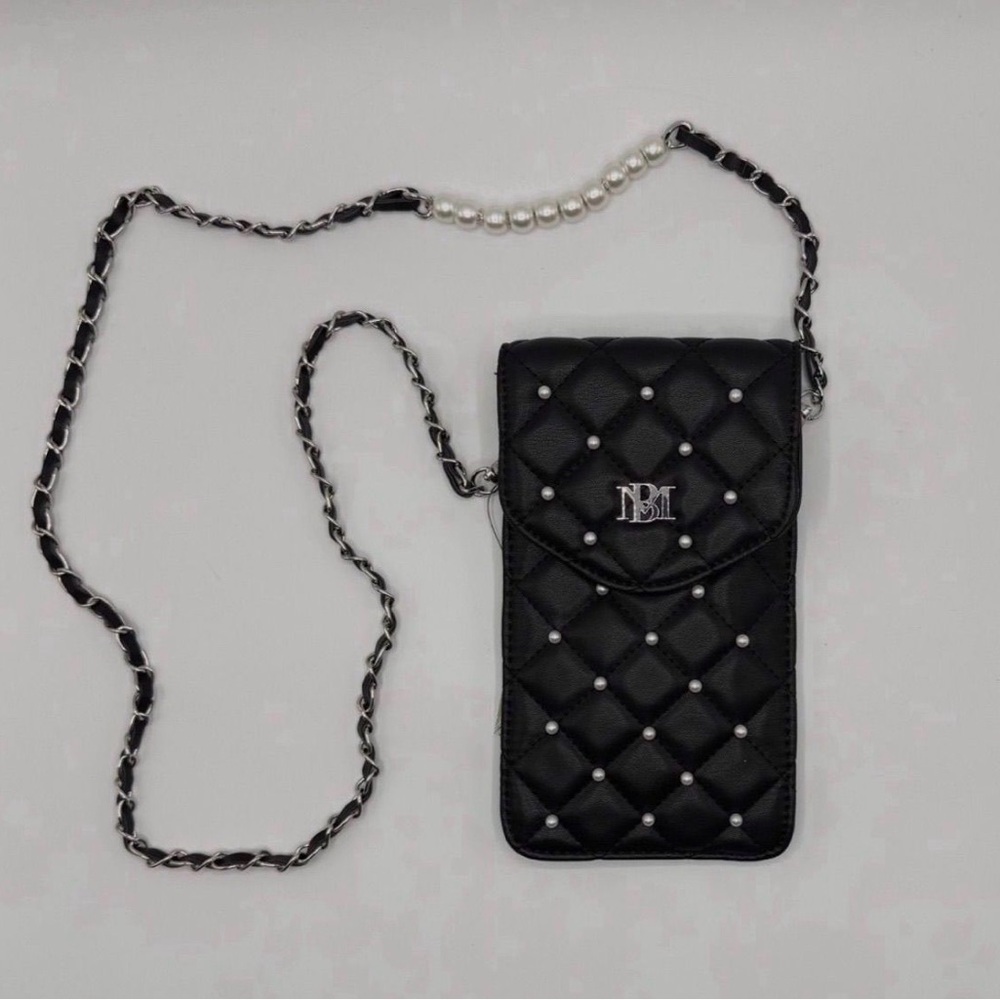 Badgley Mischka Quilted Phone Crossbody with Card Wallet Insert